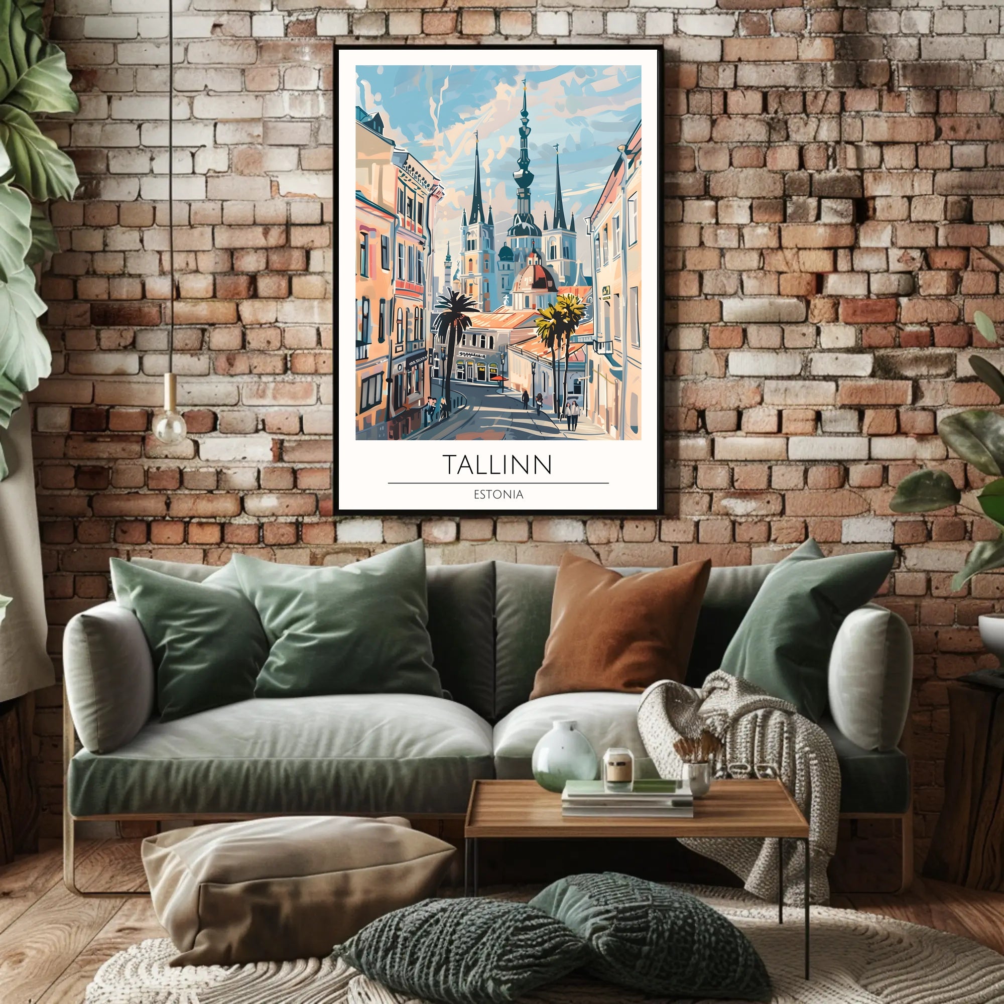 Scenic View of Tallinn Poster PosterGoat