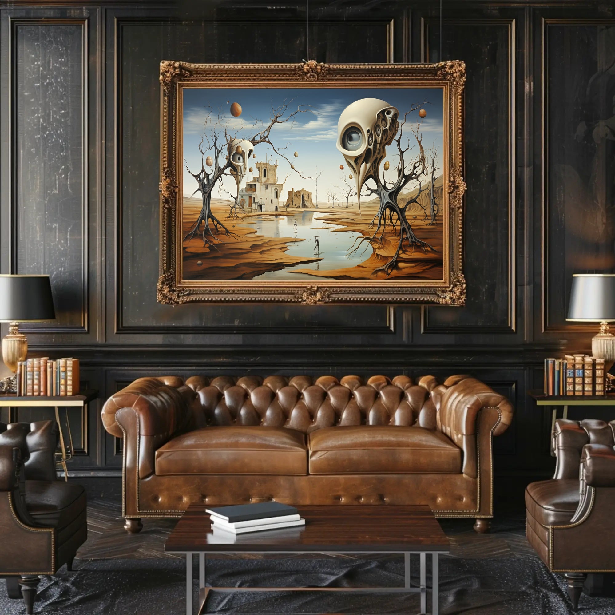 Dreamscape with Eerie Eye Trees Fantasy or Mythology Poster