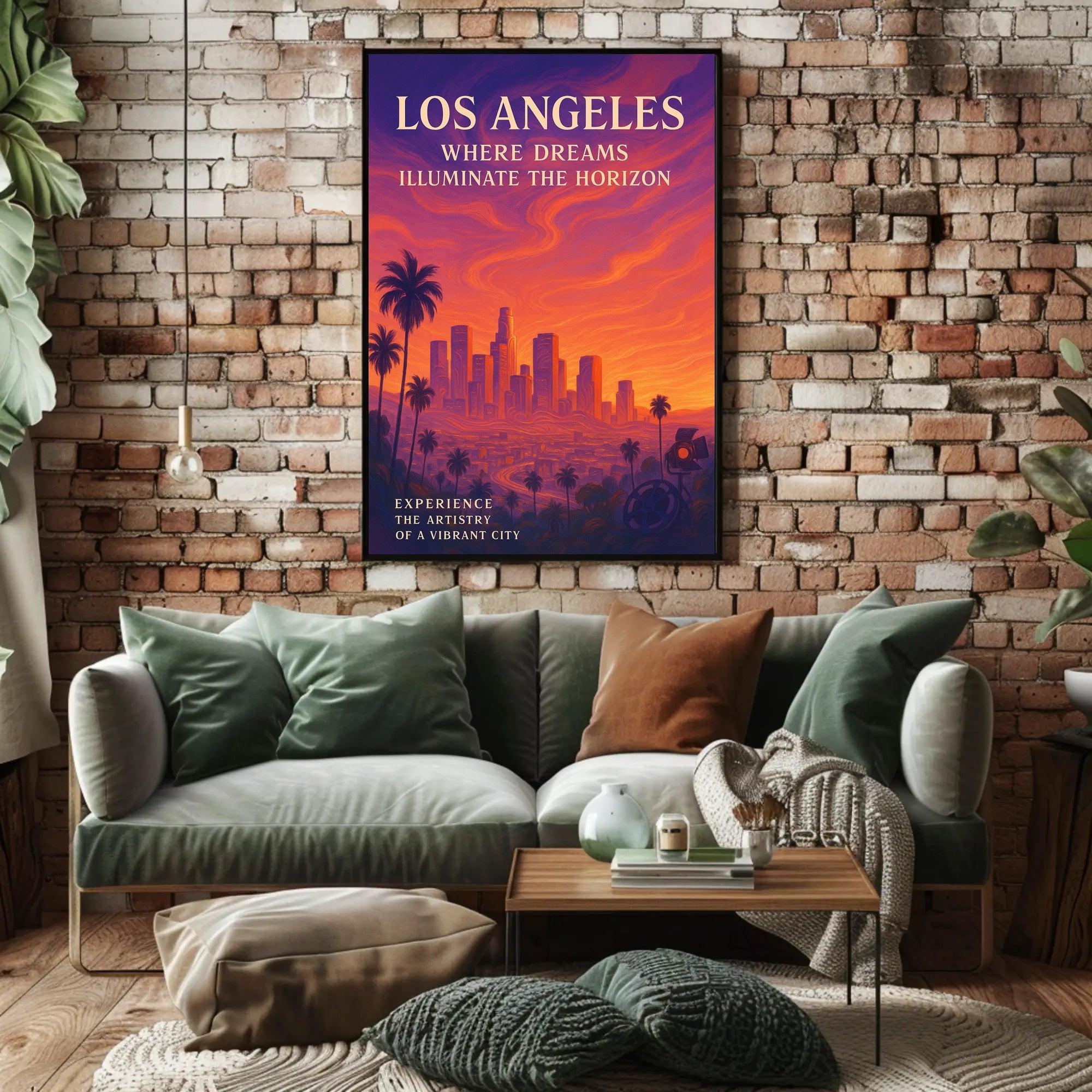 Dream-Inspired Los Angeles Cityscape Urban or Cityscape Poster