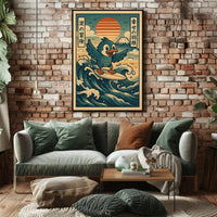 Surfing Adventure Poster PosterGoat