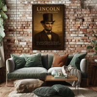 Abraham Lincoln Legacy in Photorealism Poster PosterGoat