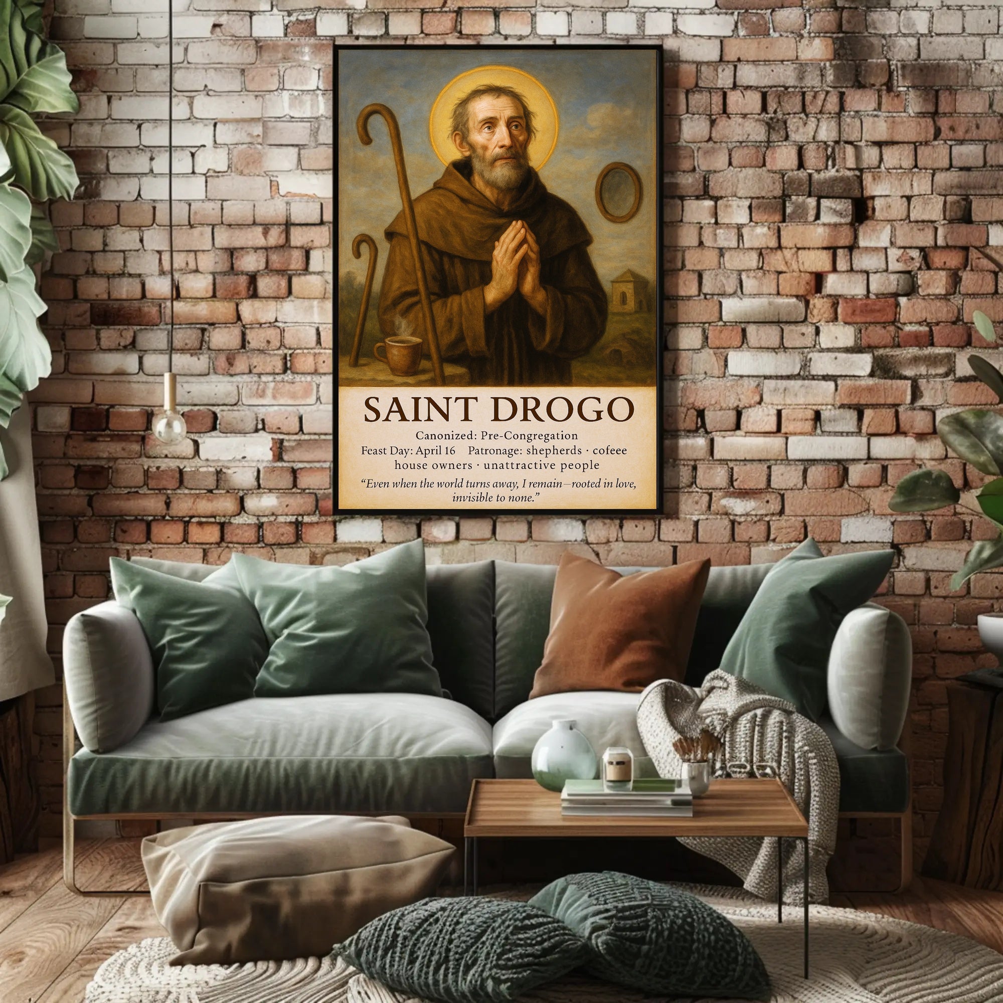 Saint Drogo Patron Saint Poster PosterGoat