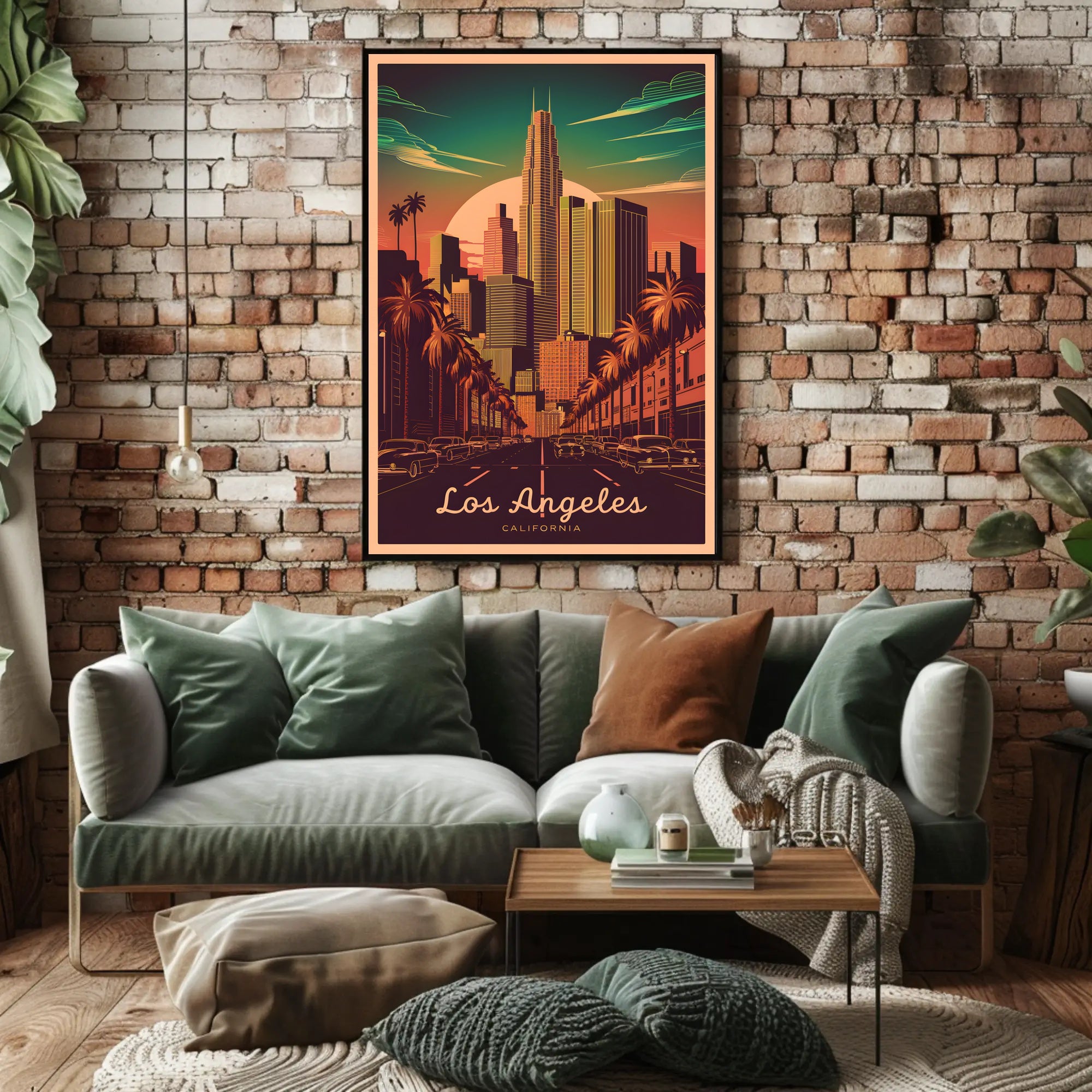 Los Angeles Cityscape Poster