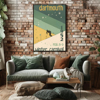Dartmouth Winter Carnival 1952 Vintage Sports Poster PosterGoat