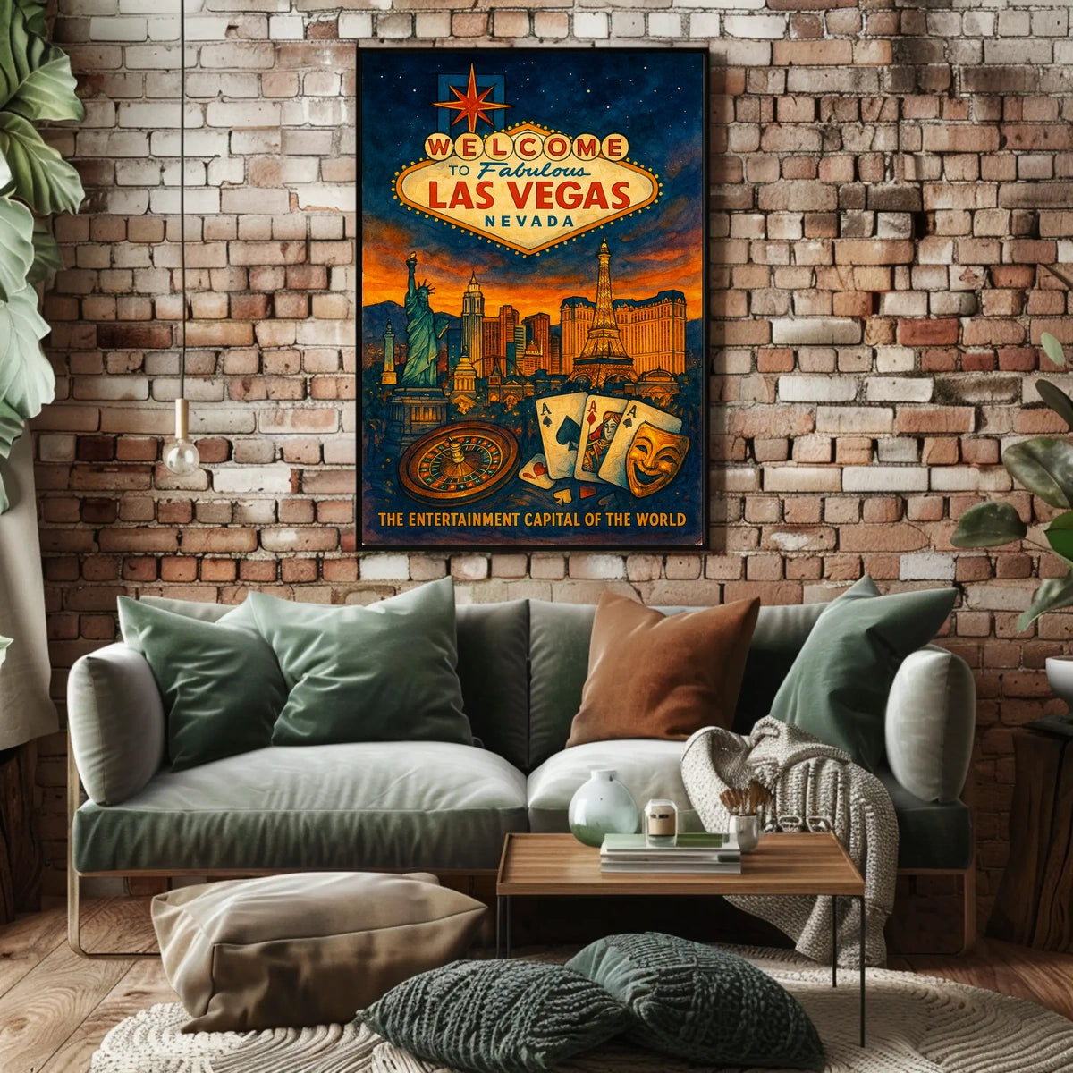 Las Vegas Poster Welcome To Fabulous City Skyline For Fans