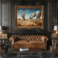 Surreal Desert Landscape: Fantasy or Mythology Poster