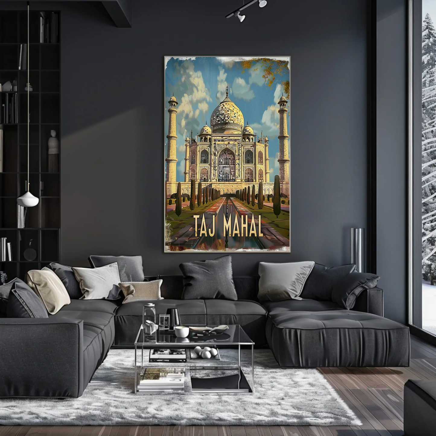 Taj Mahal India Monument Travel Poster