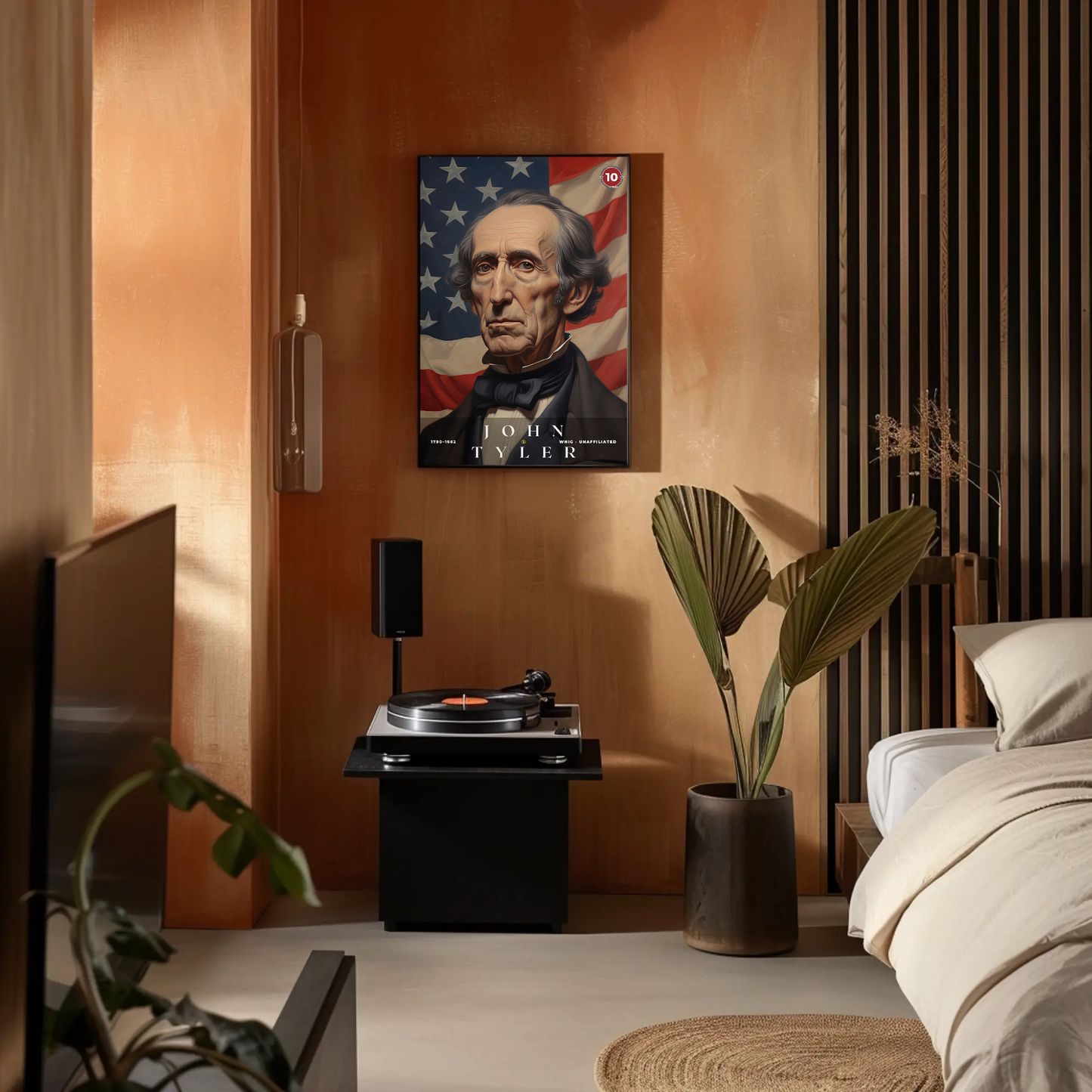 John Tyler 10th President Of The United States Portrait