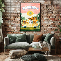 Zoo Opening Announcement Poster PosterGoat