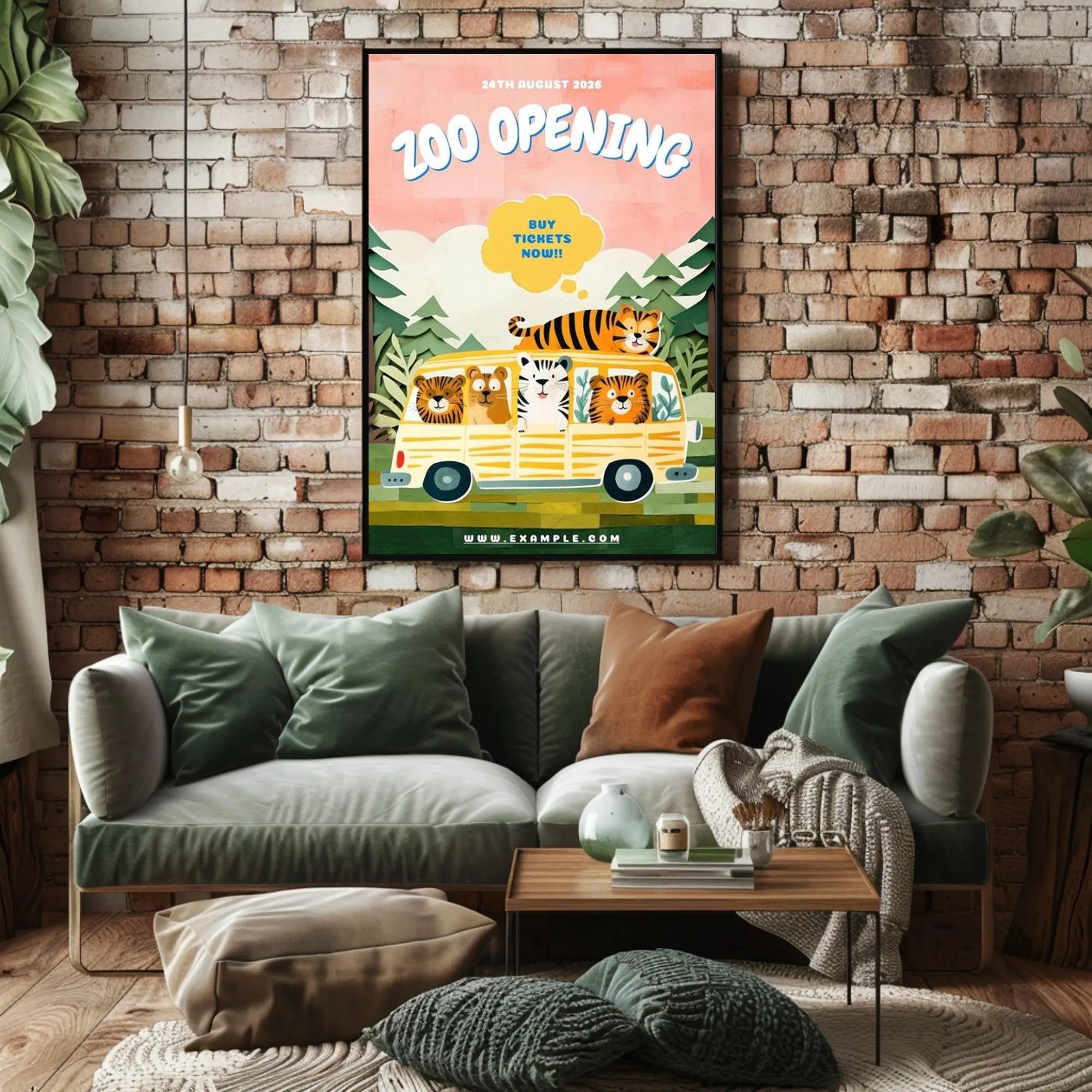 Zoo Opening Announcement Poster PosterGoat