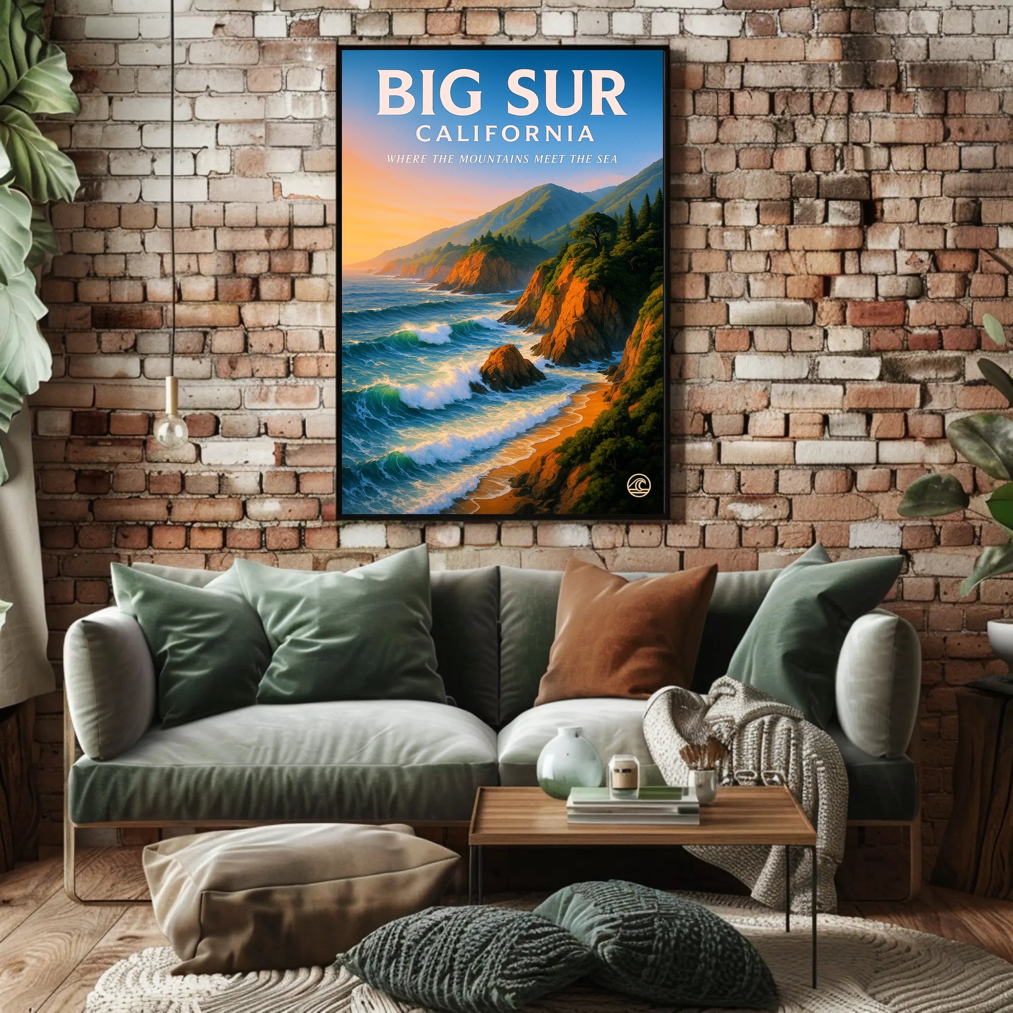 Big Sur - Where the Mountains Meet the Sea Poster PosterGoat