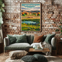 Scenic Nebraska Landscape Poster