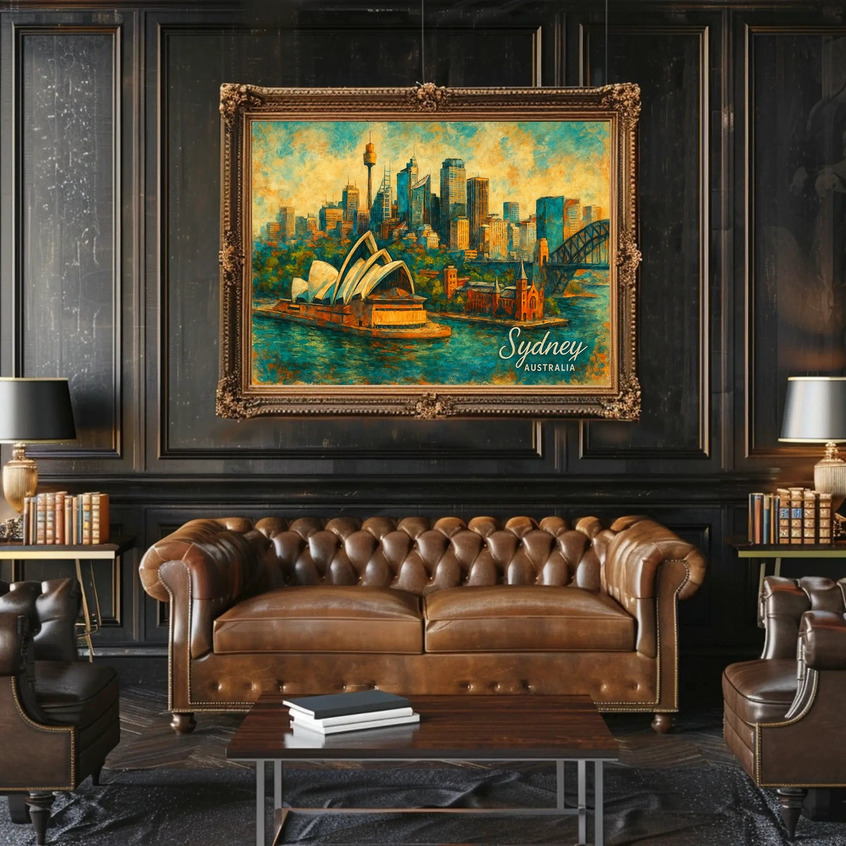 Sydney Skyline Art Poster