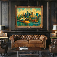 Sydney Skyline Art Poster