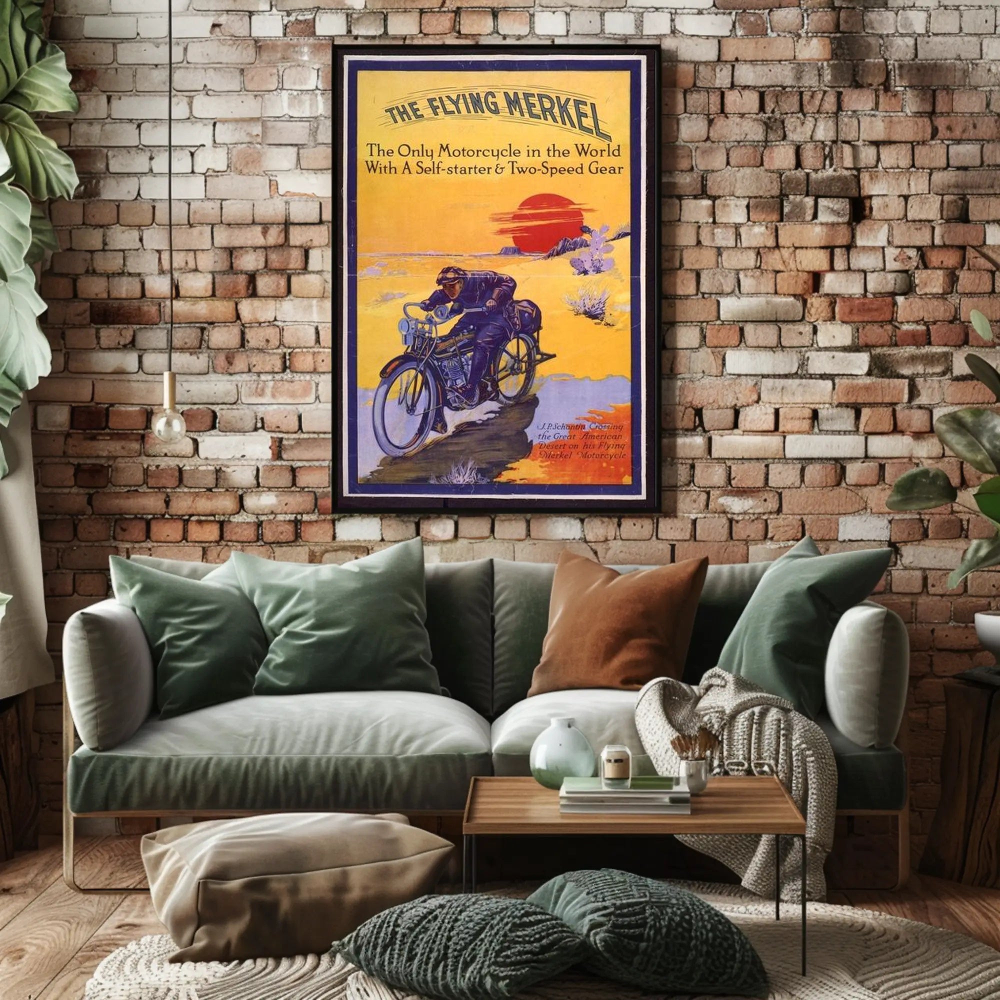 The Flying Merkel Poster PosterGoat