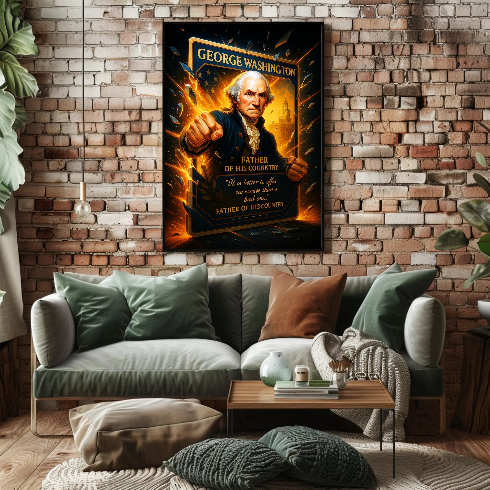 George Washington Father of His Country Poster PosterGoat