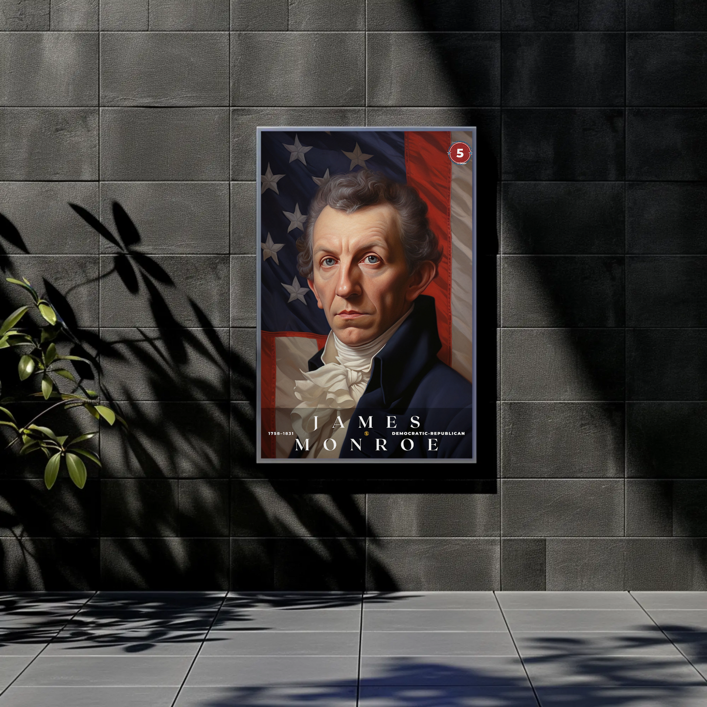 James Monroe 5th President Of The United States Portrait