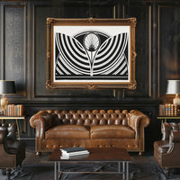 Abstract Geometric Art Deco Modern Symmetrical Poster