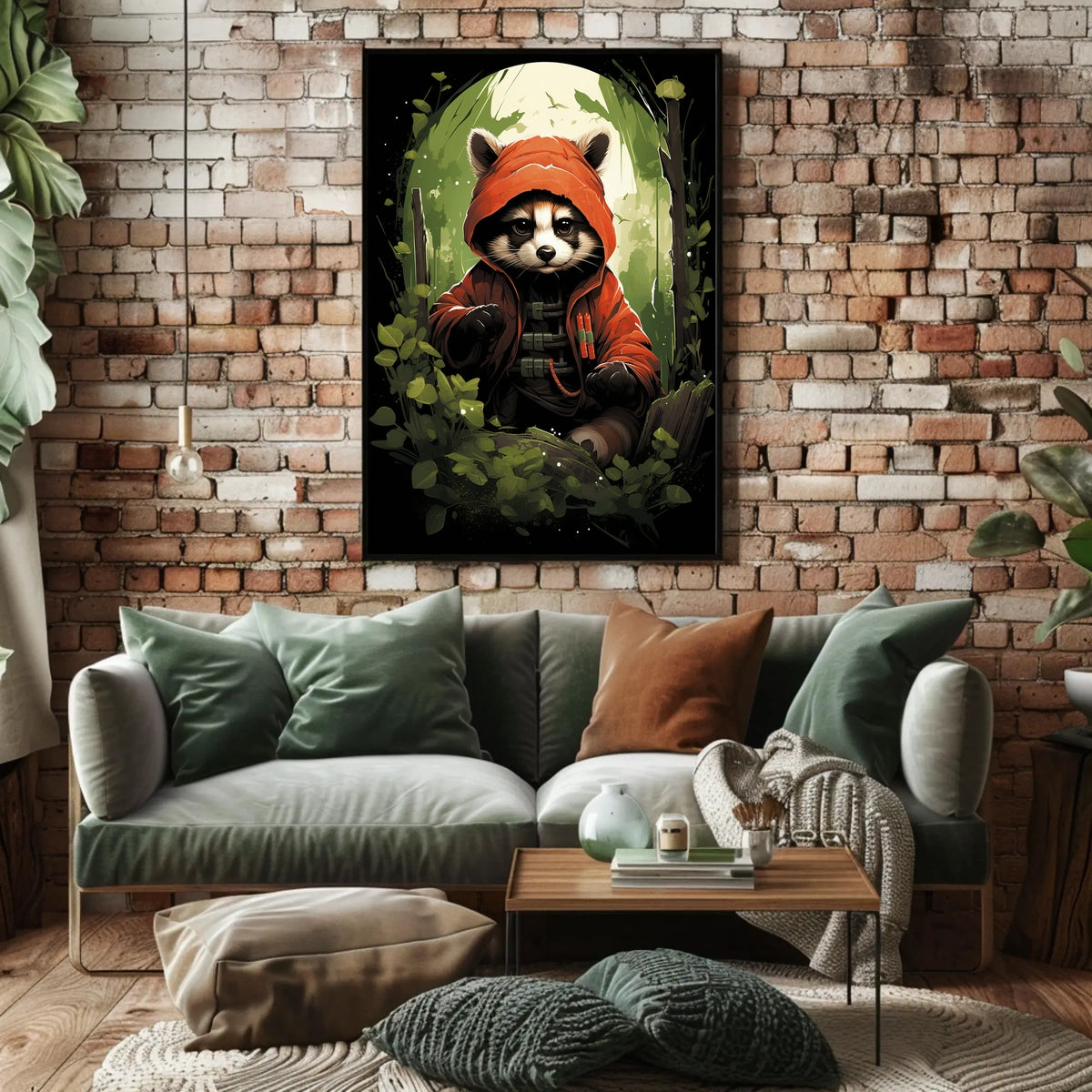 The Mysterious Raccoon Adventurer Poster