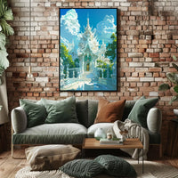 Majestic Thai Temple Fantasy Art Poster Print