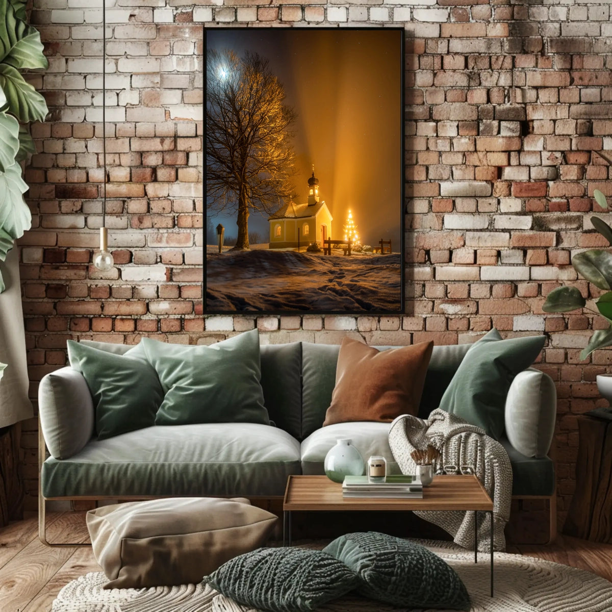 Winter Night Serenity Poster