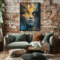 Cosmic Surrealism Abstract Artistic Poster