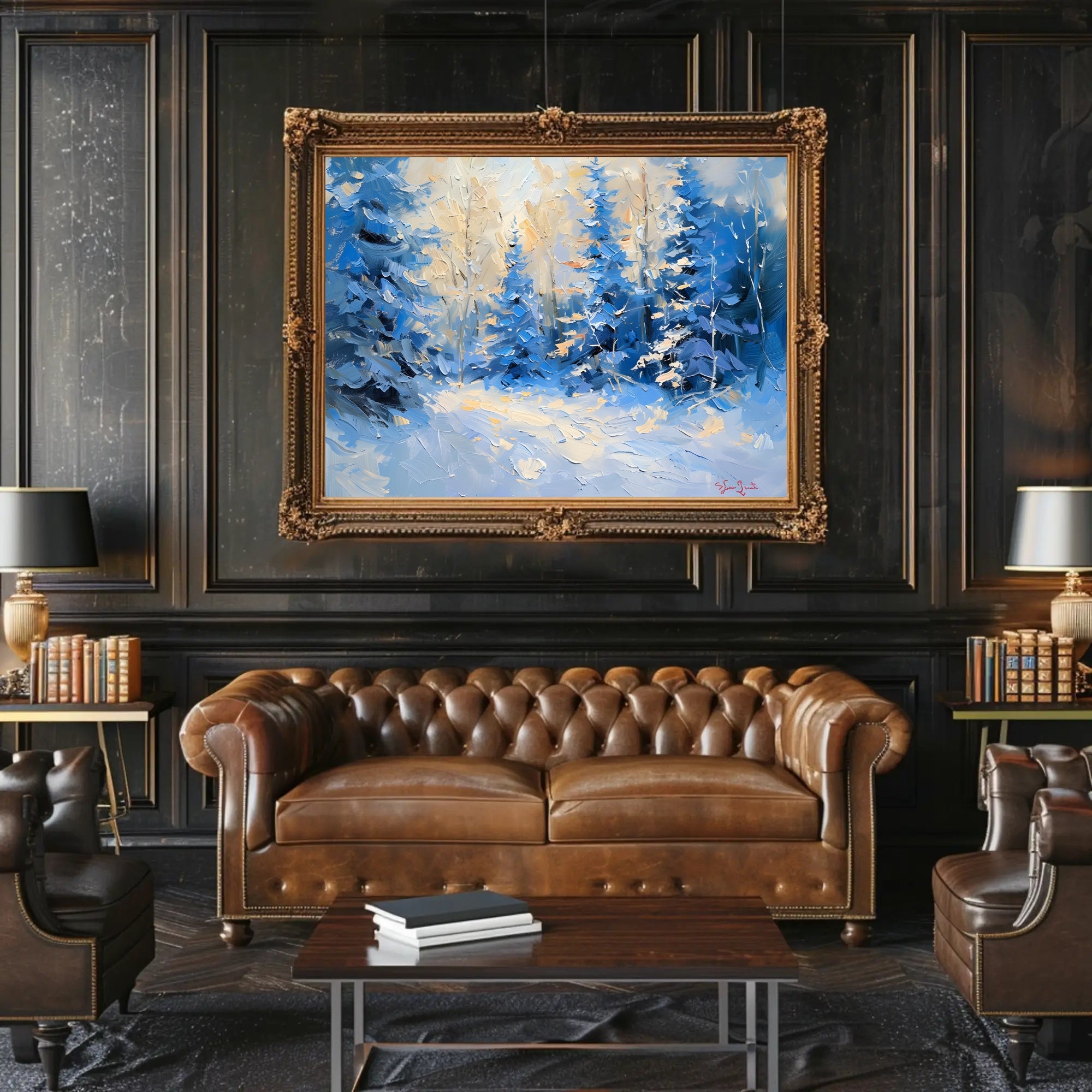 Winter's Tranquil Palette Poster