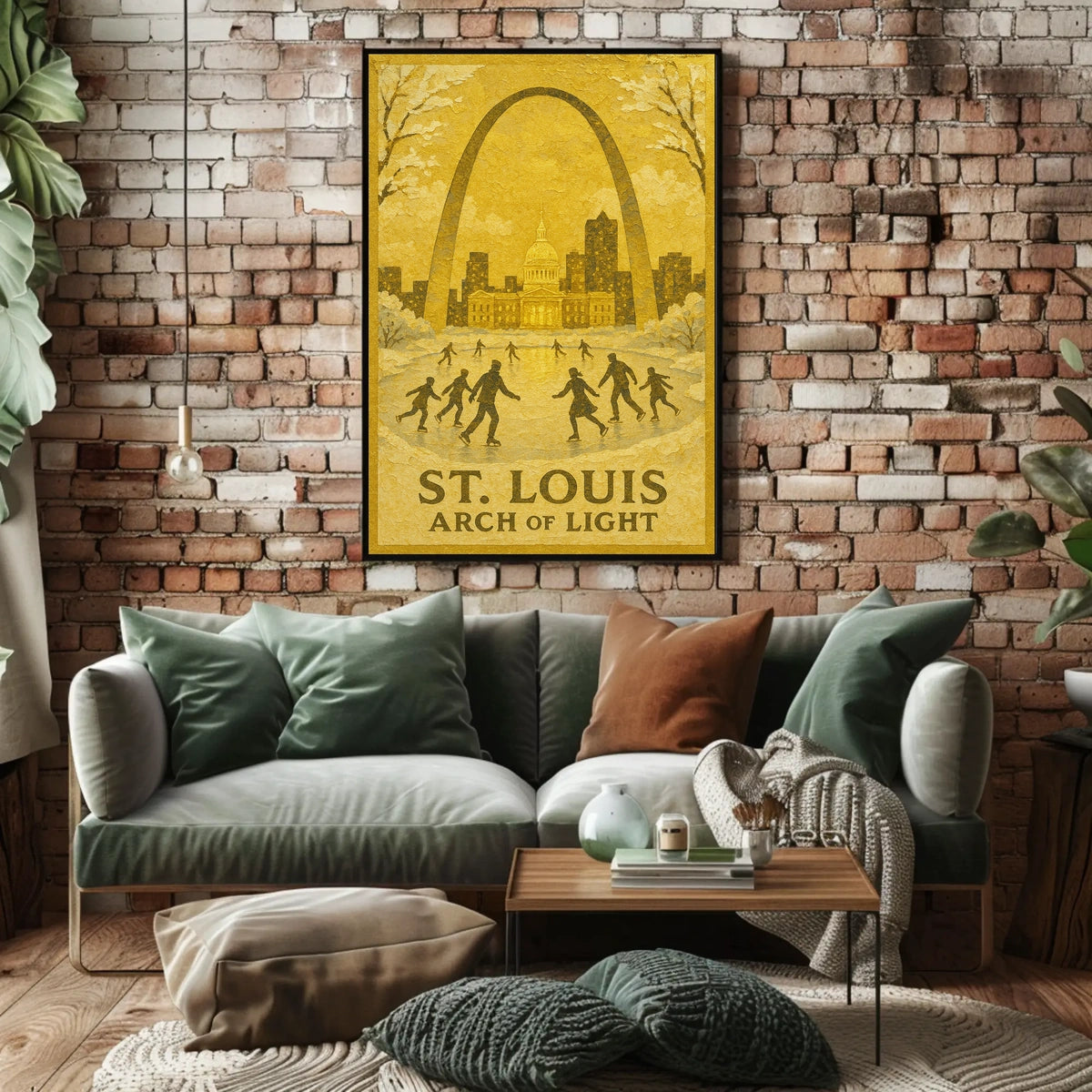 St. Louis Arch Of Light Poster