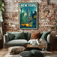 New York City Poster For City Lovers Discover Skyline Decor