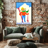 Garmisch-Partenkirchen Ski Adventure Poster PosterGoat