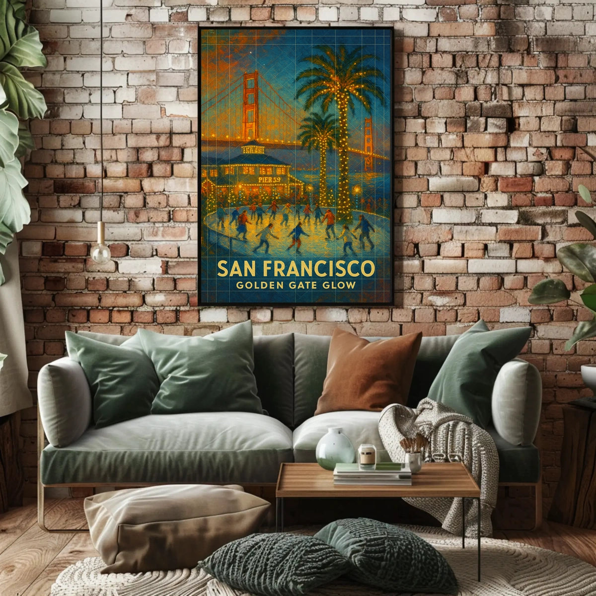 San Francisco Golden Gate Glow Poster
