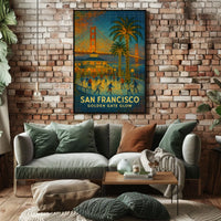 San Francisco Golden Gate Glow Poster
