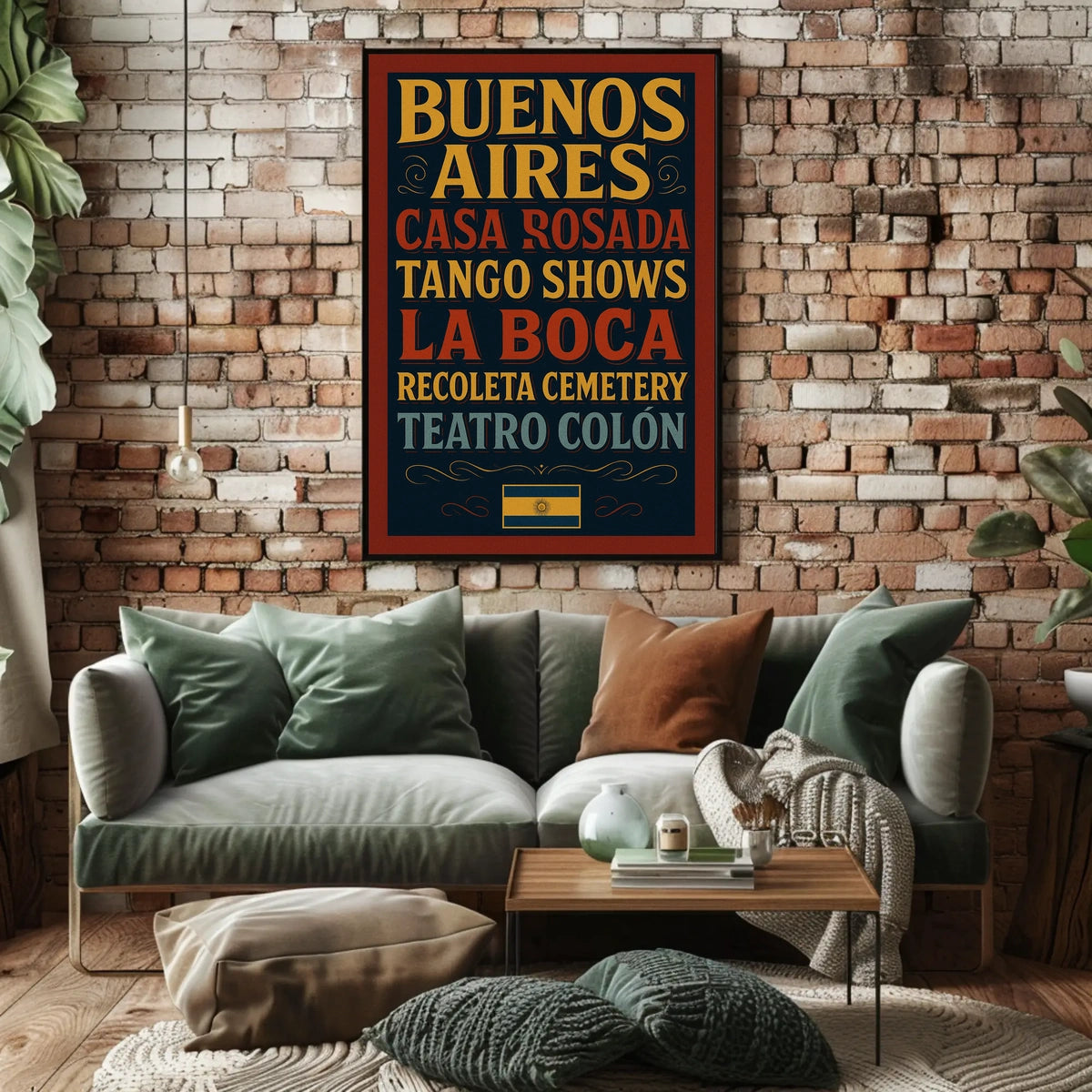 Buenos Aires Attractions Poster