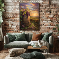 Vintage Skyline Art Deco Style Poster