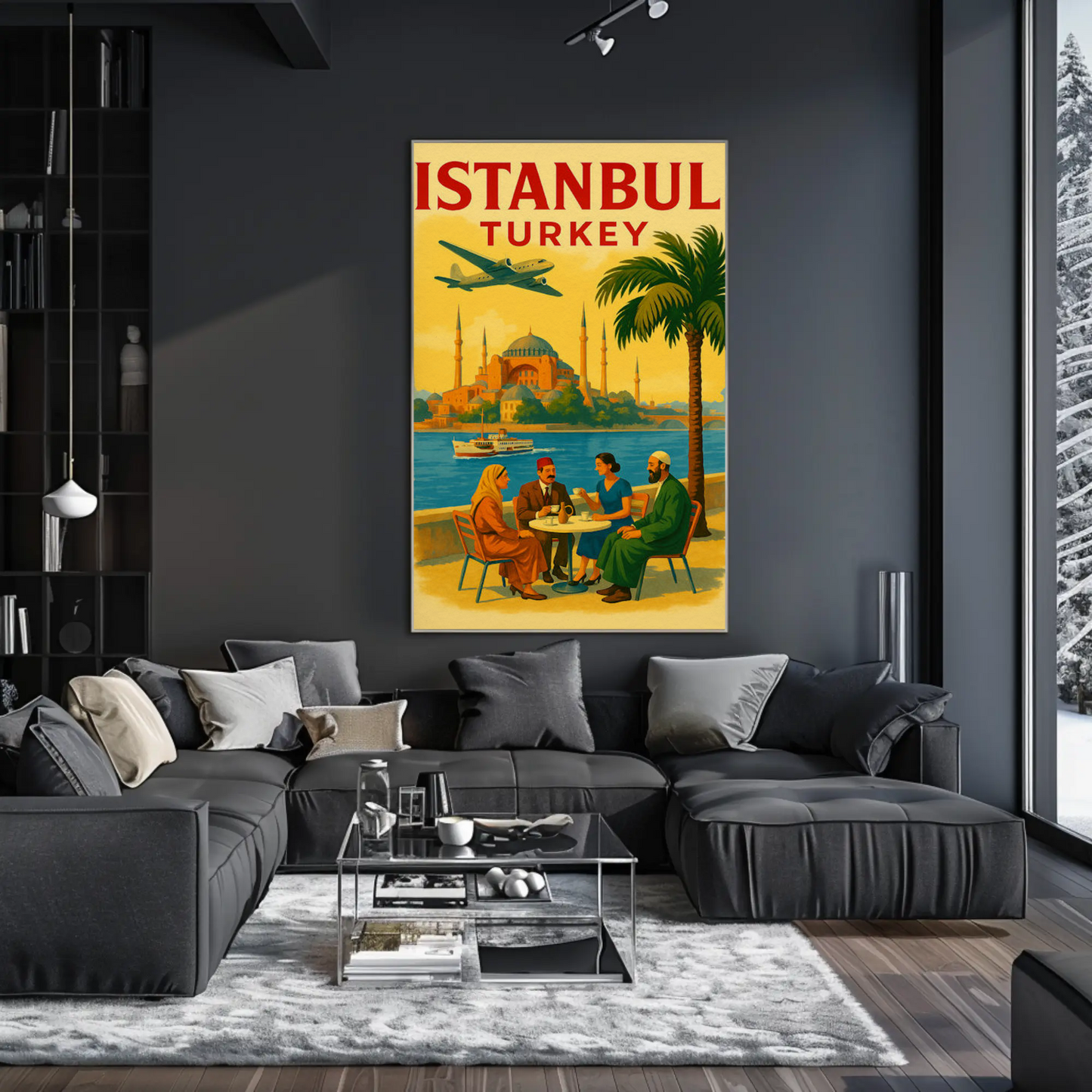 Istanbul Turkey Hagia Sophia Vintage Poster
