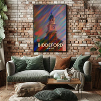 Biddeford Maine Scenic Realism Wanderlust Poster