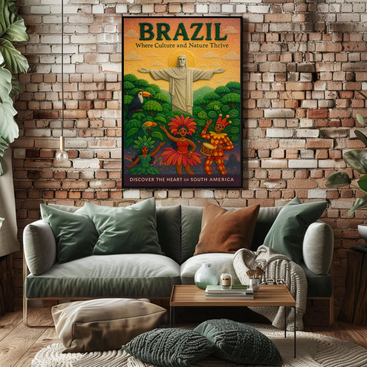 Discover the Heart of South America Poster