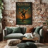Pickleball Movement Strategy Poster