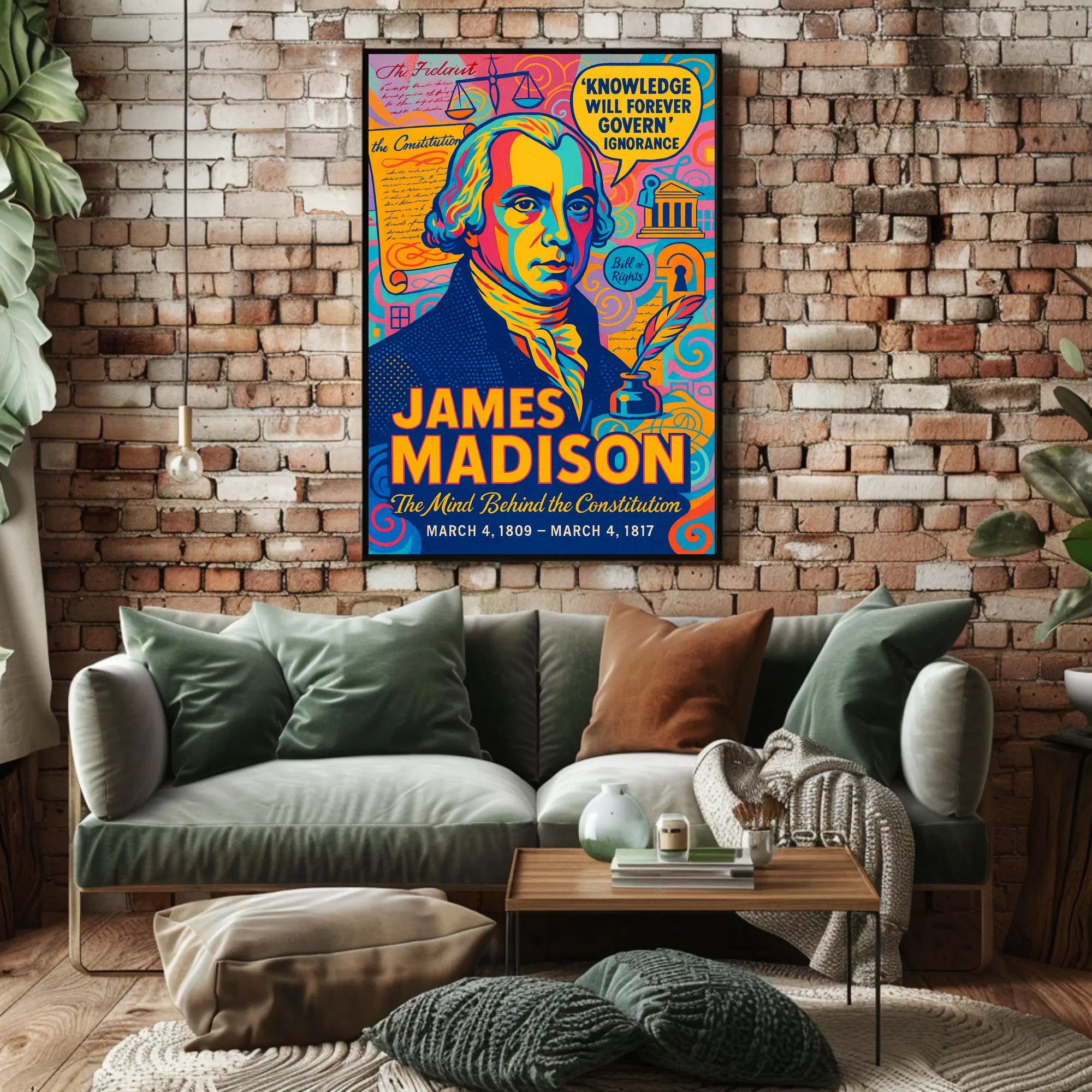 James Madison The Mind Behind the Constitution Poster PosterGoat