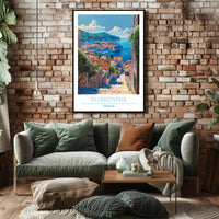 Scenic View of Dubrovnik Poster