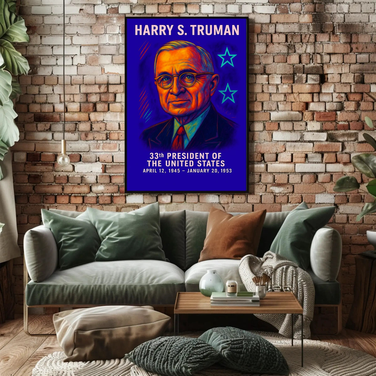 Harry S. Truman 33rd President Poster