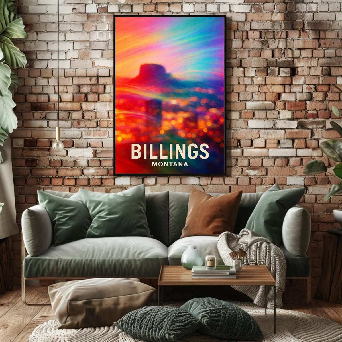 Vibrant Billings, Montana Poster