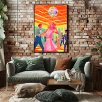 Retro Disco Night Poster