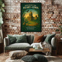 Discover The Heart Of Iowa Poster