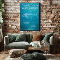 Ghostly Grace Glass Catfish Poster