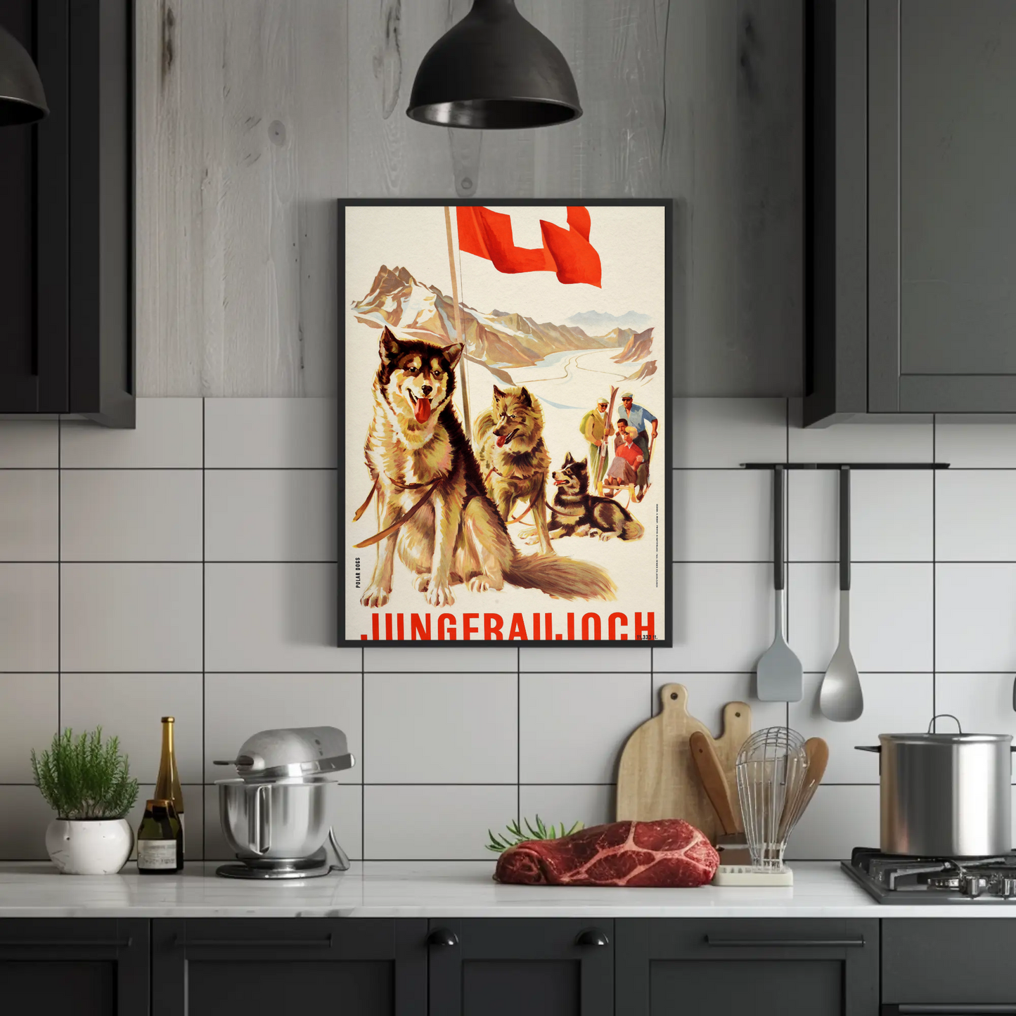 Jungfraujoch Jungfrau Railway Vintage Poster