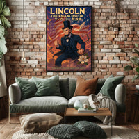 Lincoln Anime Art Poster: Historical or Presidential Poster PosterGoat