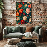 Lush Floral Elegance Art Print - Abstract or Artistic Poster