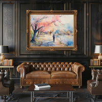 Serene Stroll Among Cherry Blossoms Poster