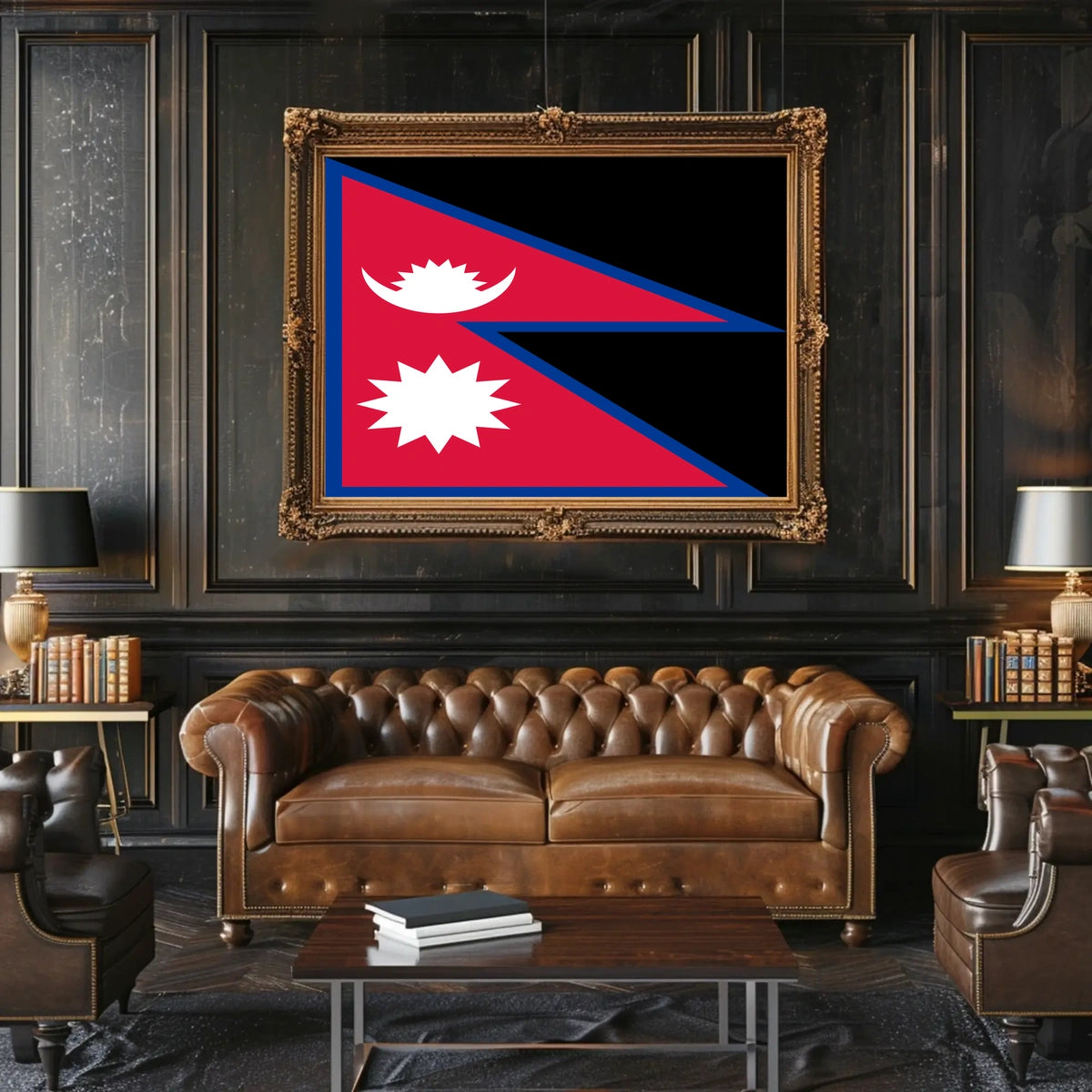 Nepal Flag Poster